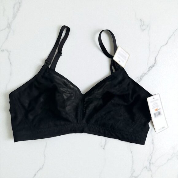 On Gossamer Other - ON GOSSAMER Black Lace Maternity Bralette Size Small NEW NWT